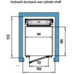 1-Anter home elevator-Hydraulic backpack rear cylinder shaft