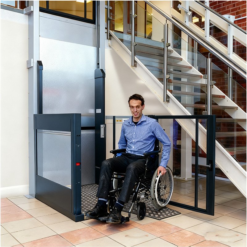 Home elevators for wheelchairs