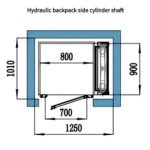 4-Anter home elevator-Hydraulic backpack side cylinder shaft