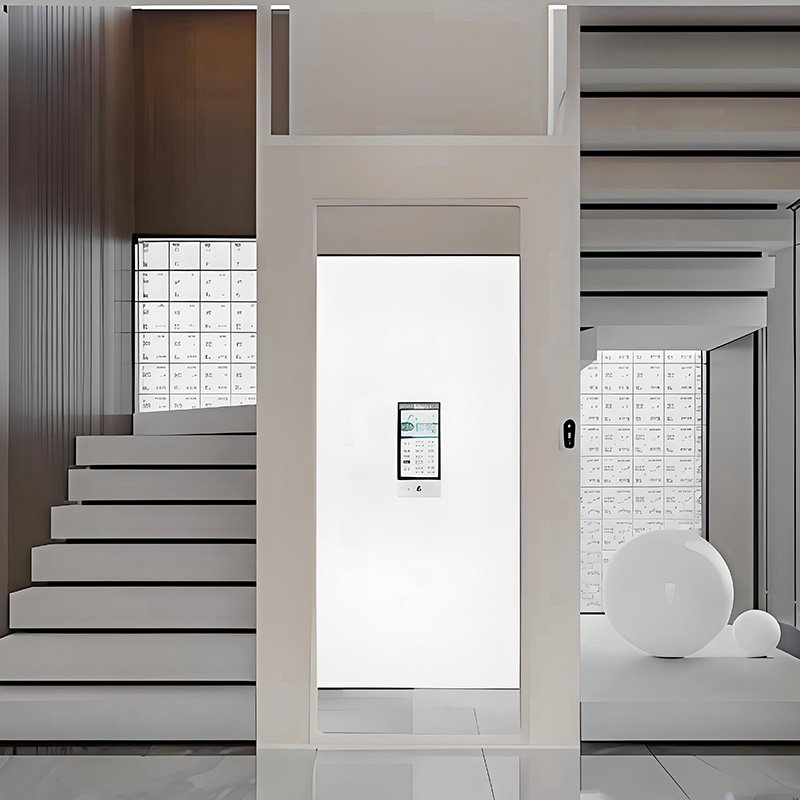 Duplex passenger elevator