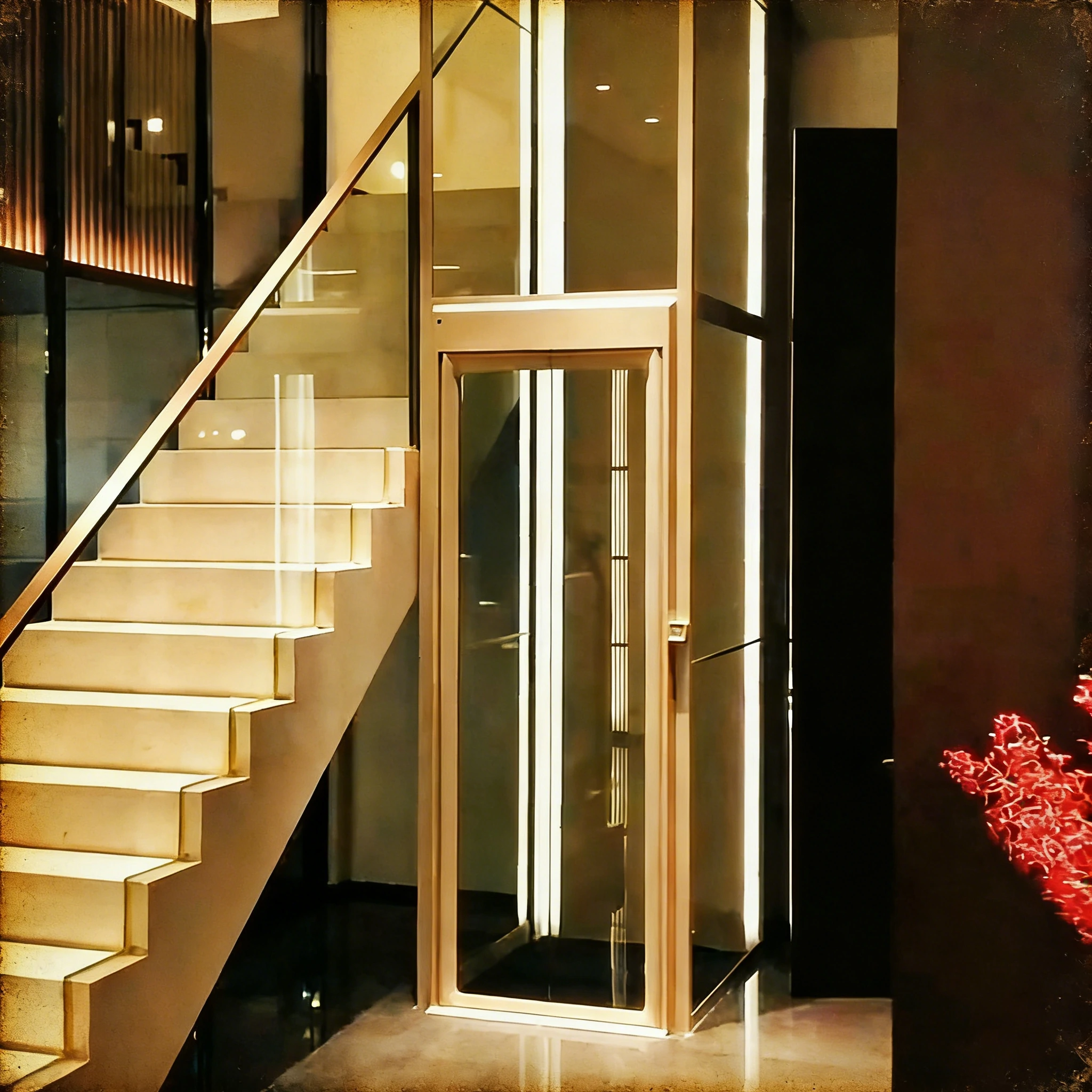 2-Self-Supporting Split-level Elevator