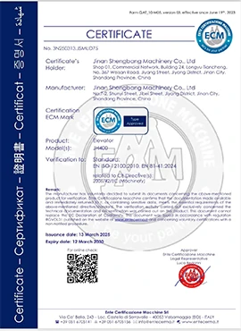 3-Anter Home Elevator- ECM certification