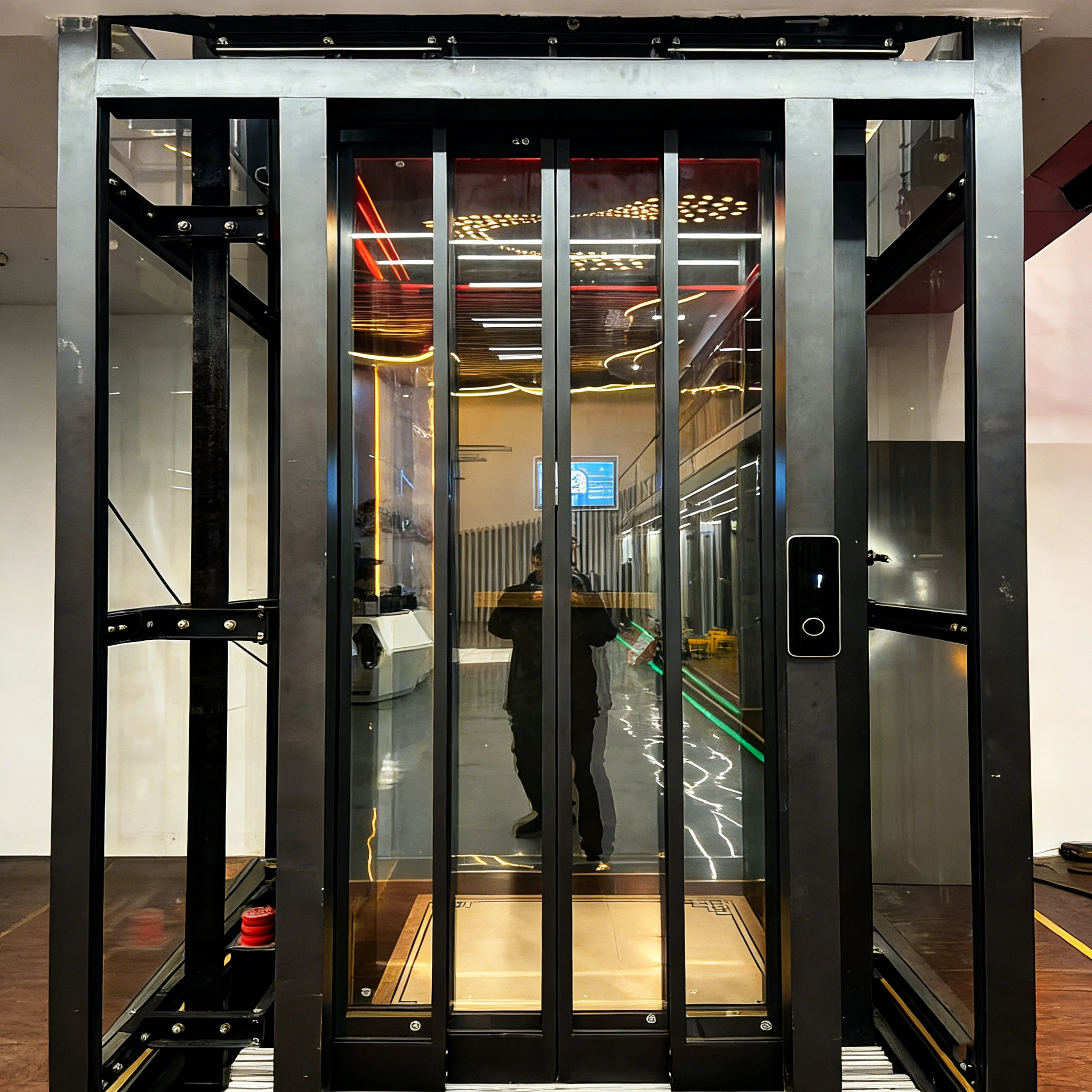 3-Masonry Shaft Split-level Elevator