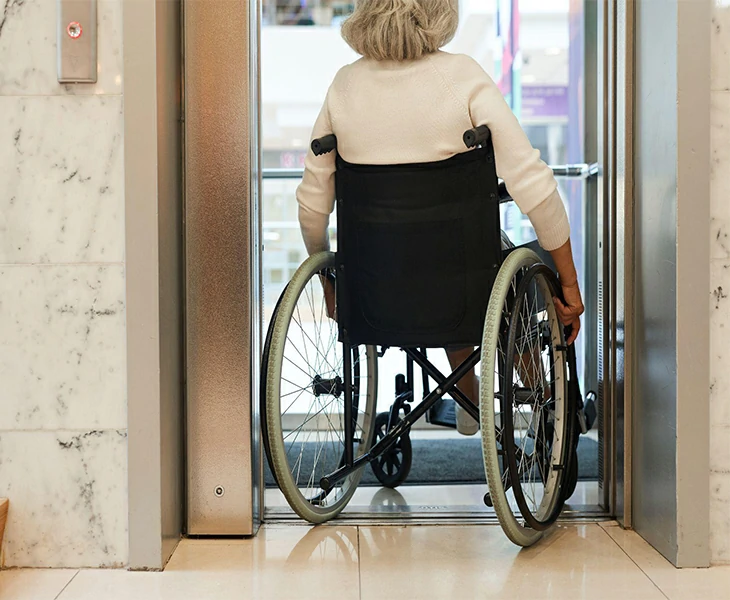 Accessible solutions suitable for wheelchairs