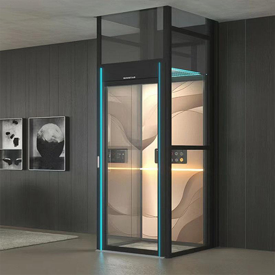 High-end Stainless-steel Glass Elevator for Your Project