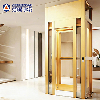 Mirror Stainless Steel Glass Elevator