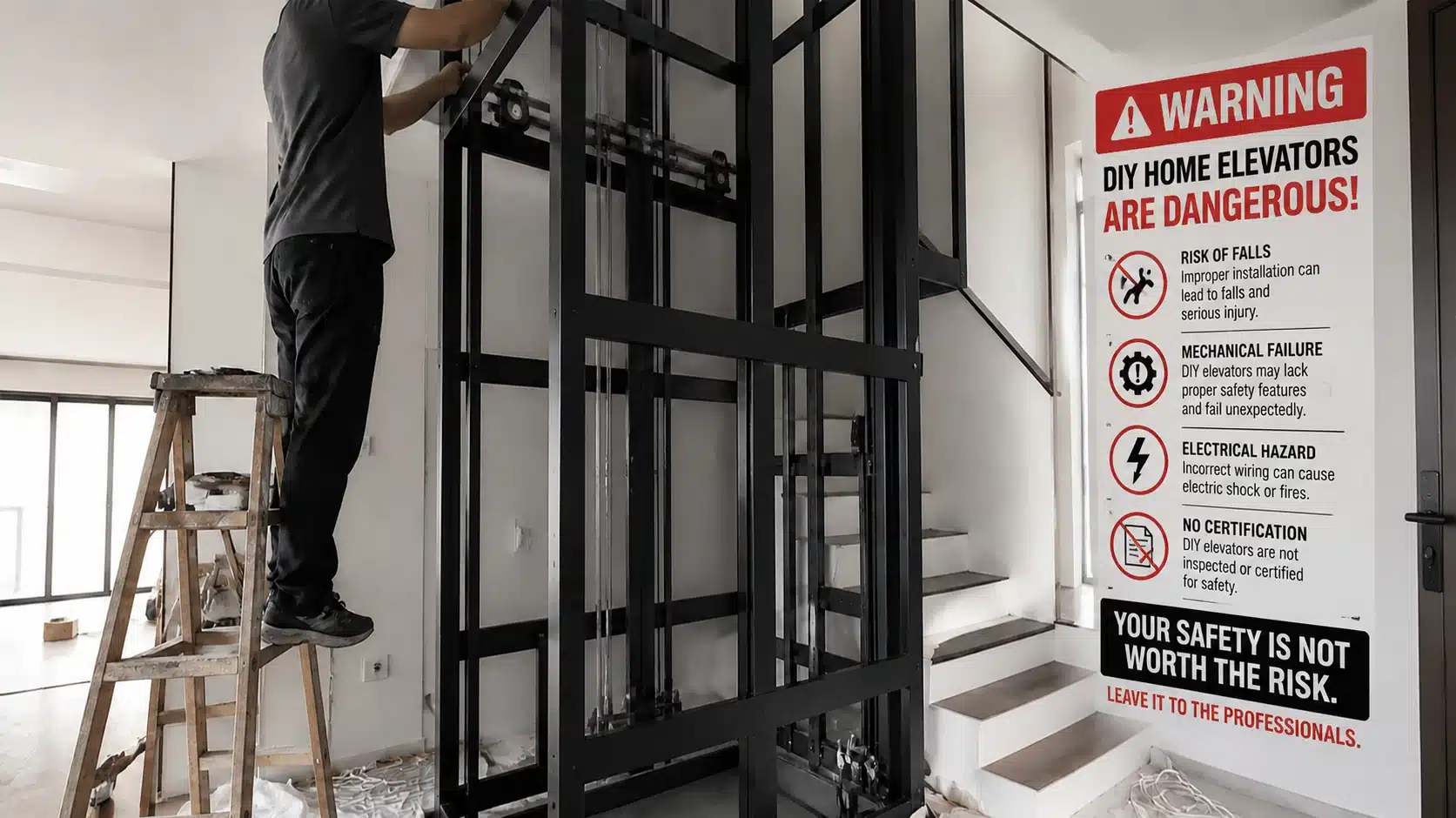 Why You Should Avoid A DIY Home Elevator?-guide