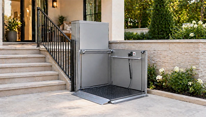 Unenclosed Vertical Wheelchair Lift
