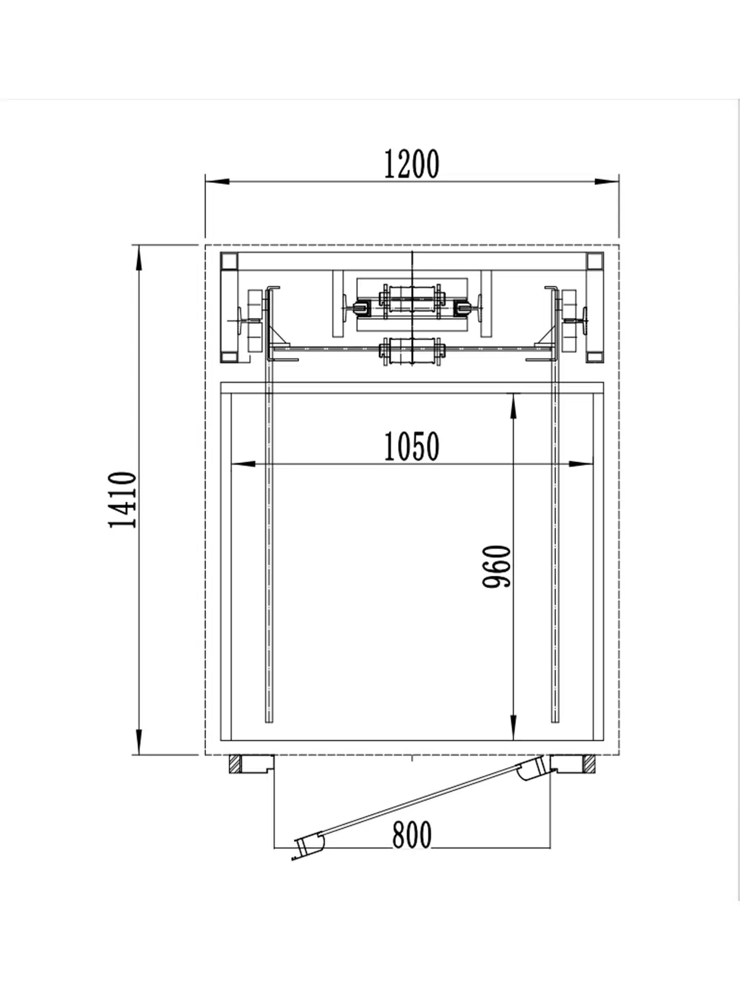 Anterlift-Shanghai Traction Backpack Manual-Sliding-Door Elevators for Detached Villas Intallation