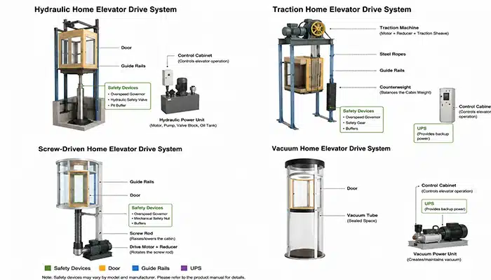 Anter home elevator --What are the Fundamental Components of A Home Elevator?
