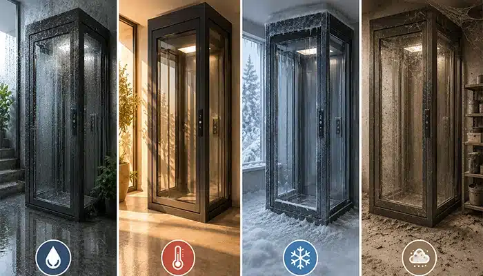 Anter home elevator--Environmental Factors
