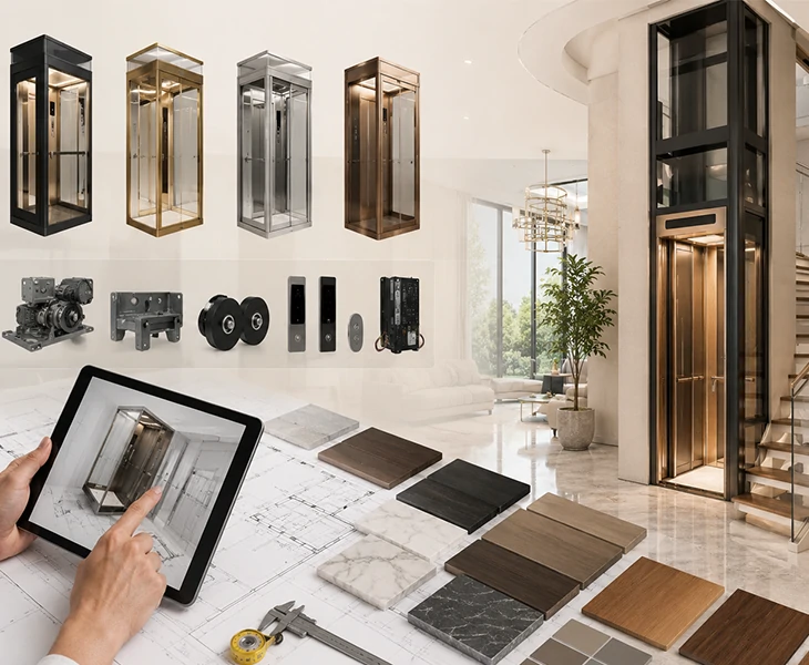 Extensive Customization Option for Small Home Elevator