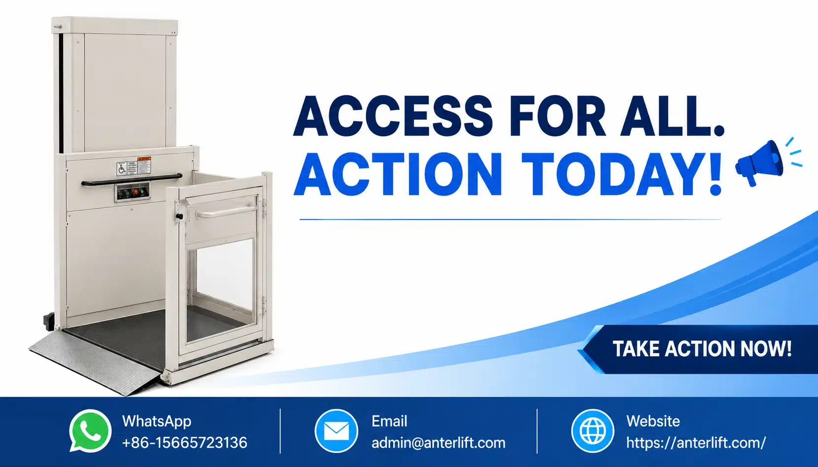 Contact us to obtain a vertical platform lift