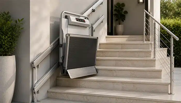 Type of Accessibility Lift for a Garage---inclined platform lift