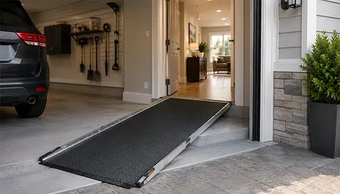 Type of Accessibility Lift for a Garage---Ramp