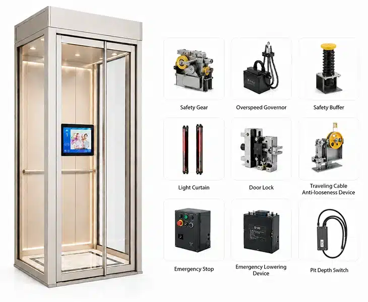Anter home elevator-Extremely high security