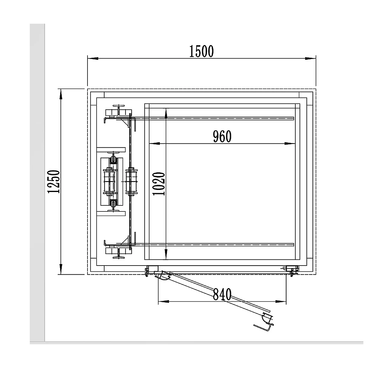 anter through floor elevator dimension &size 05